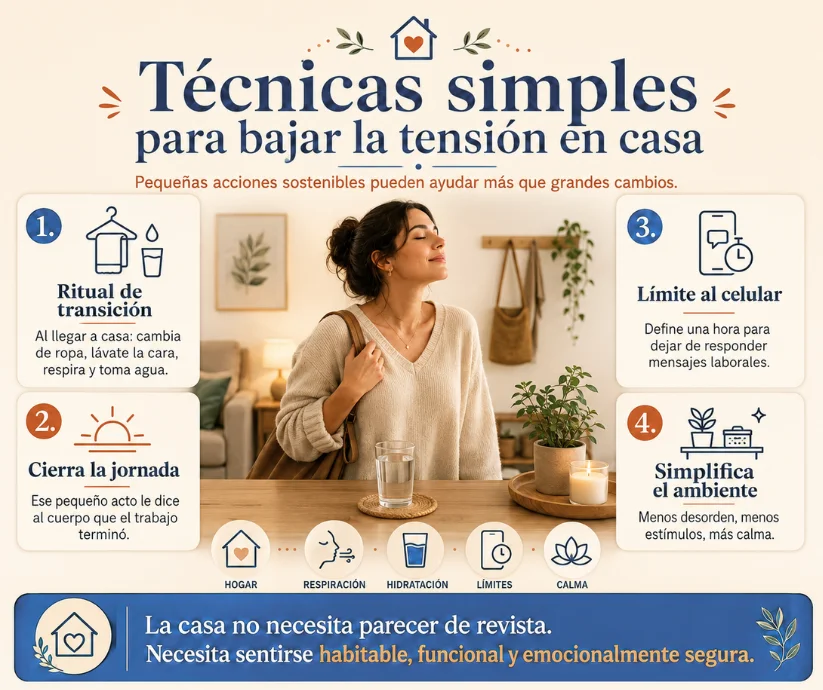 Técnicas simples para bajar la tensión en casa.