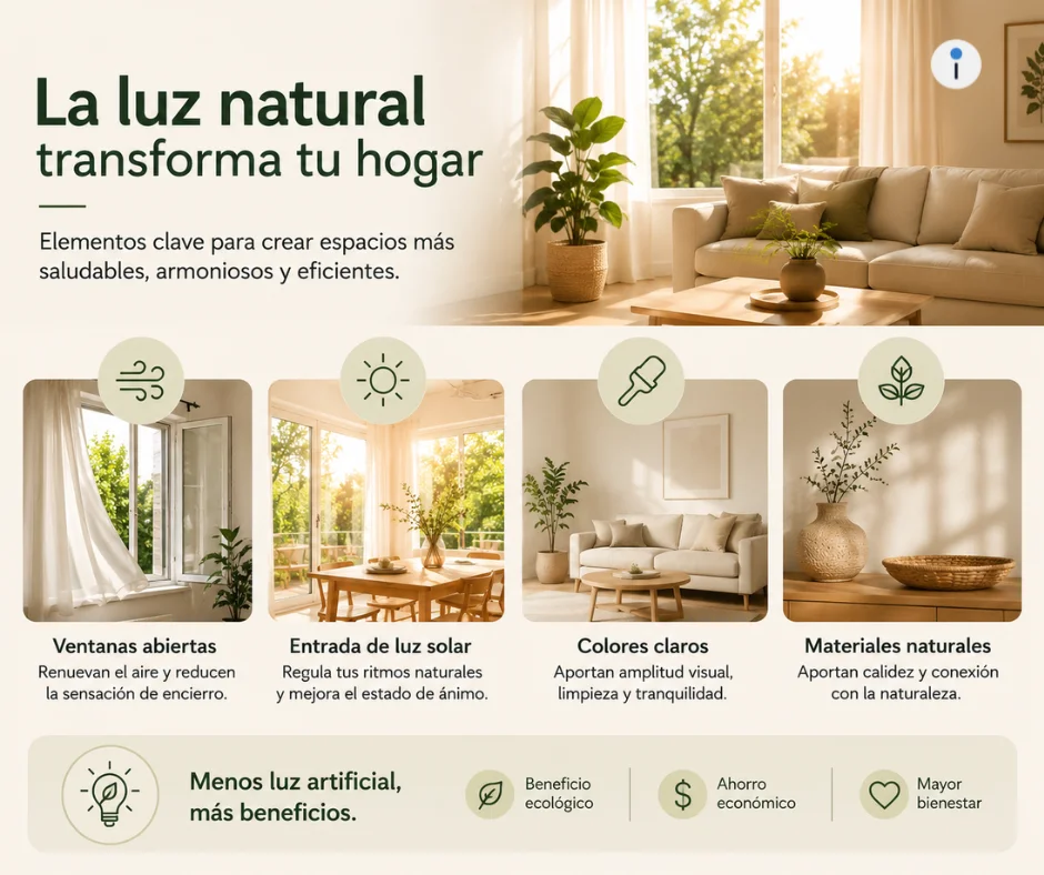 Los espacios oscuros o mal ventilados pueden influir negativamente en el estado de ánimo y la percepción energética del hogar.