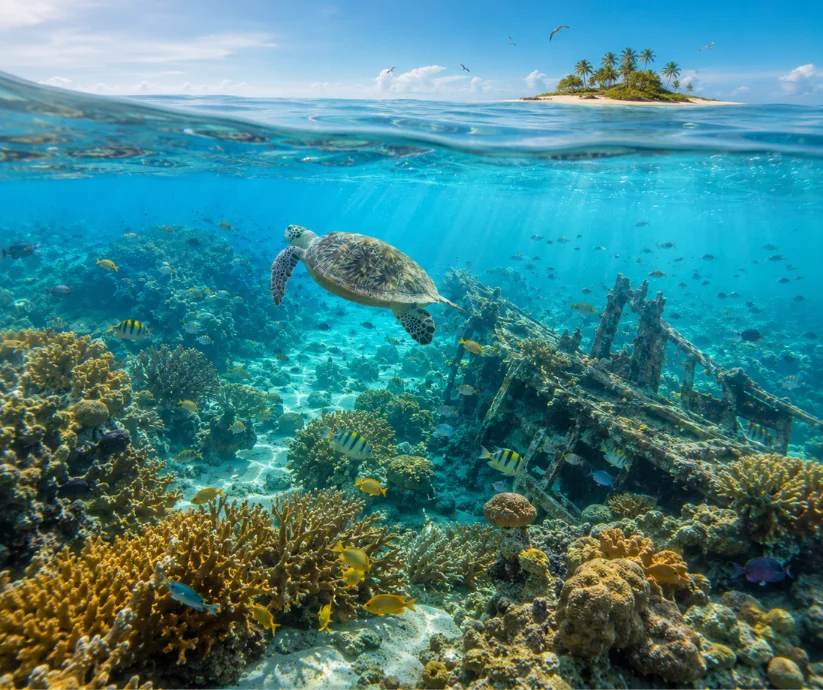 Banco Chinchorro- el guardián marino frente a Mahahual.