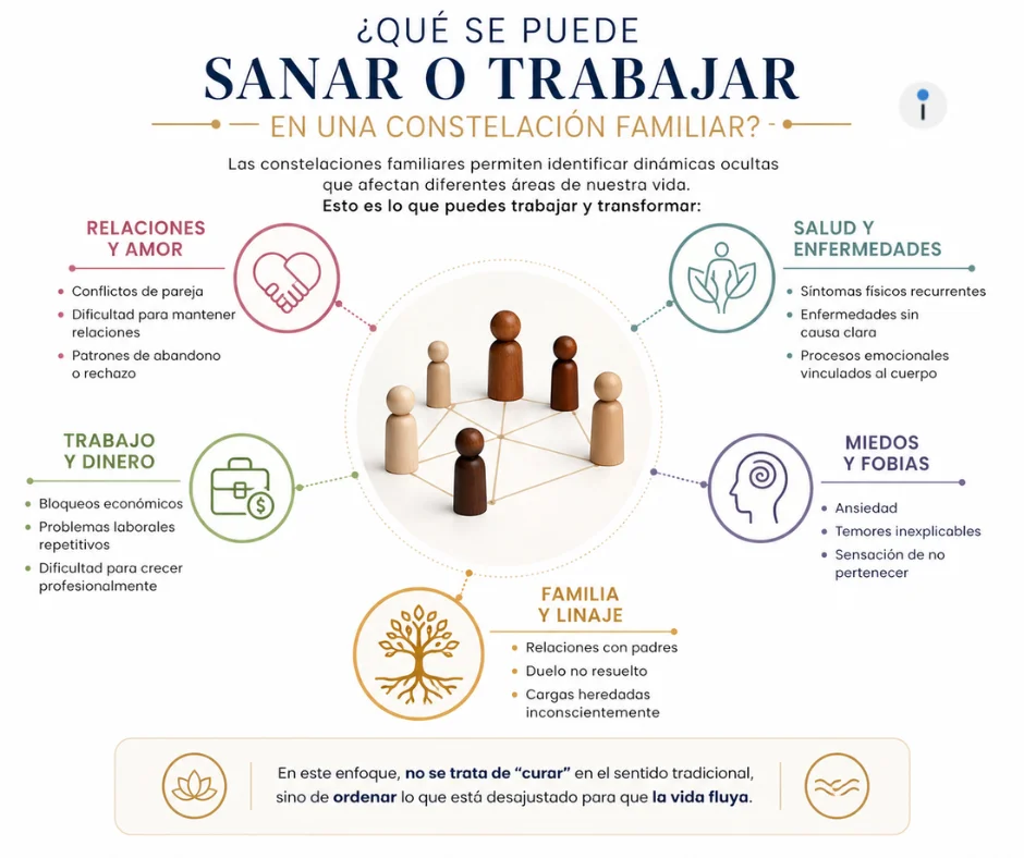 ¿Qué se puede sanar o trabajar en una Constelación Familiar?