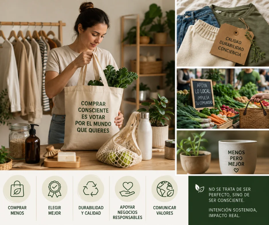 El consumo consciente cambia la forma de vivir.