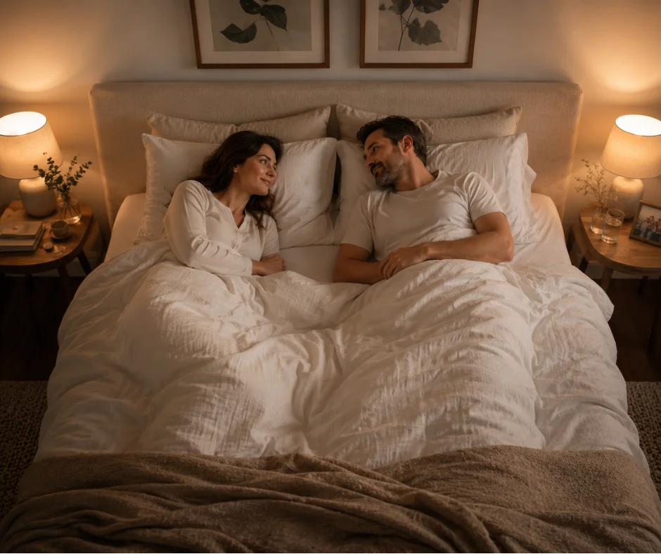 No ocupar el lugar ideal en la cama podría provocar que la mujer sea más una madre que una pareja