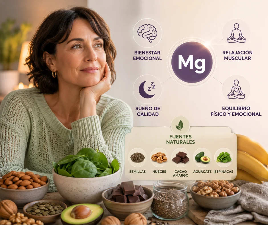 El magnesio no sustituye tratamientos médicos, sí puede contribuir al equilibrio emocional.
