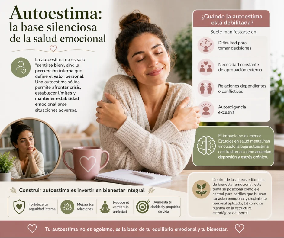 Autoestima, la base silenciosa de la salud emocional.