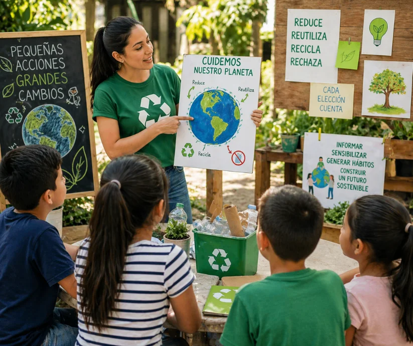 El avance hacia una sociedad más sostenible depende en gran medida de la educación ambiental.