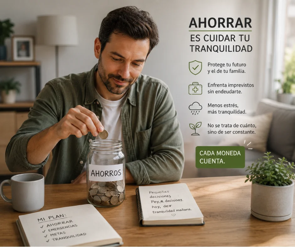 El ahorro también es una forma de bienestar emocional.